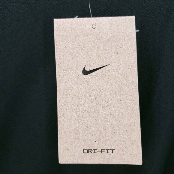 NWT Nike Dri-FIT Element Crew Black Running Long Sleeve Top Thumboles - Picture 9 of 13